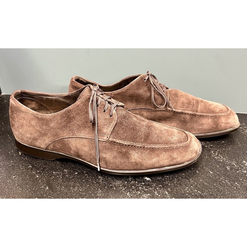 Mens Fratelli Rossetti One‎ Brown Suede Dress Casual Lace Up Oxford Shoes 9.5